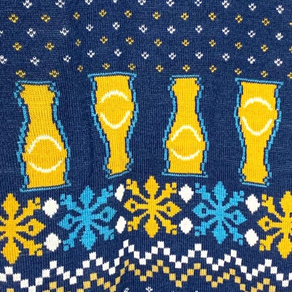 TIPSY ELVES X SAM ADAMS "Ugly" Christmas Sweater - LIGHTS UP! - Picture 7 of 9